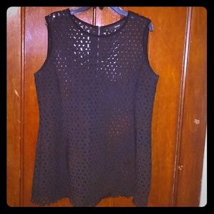 Nwot mesh top by alfani in black